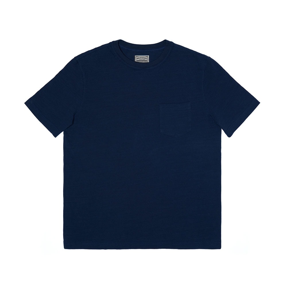 [MIJ] 펜타곤 포켓 슬럽 티셔츠 - 네이비